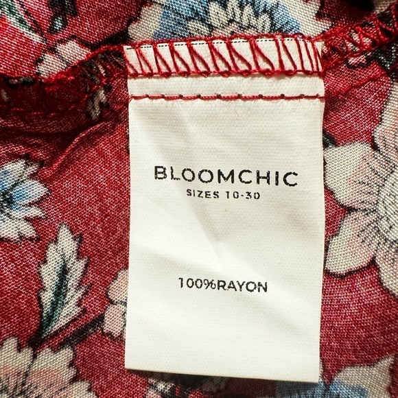 BloomChic Bandana Print Ruffle Maxi Dress - Picture 8 of 11